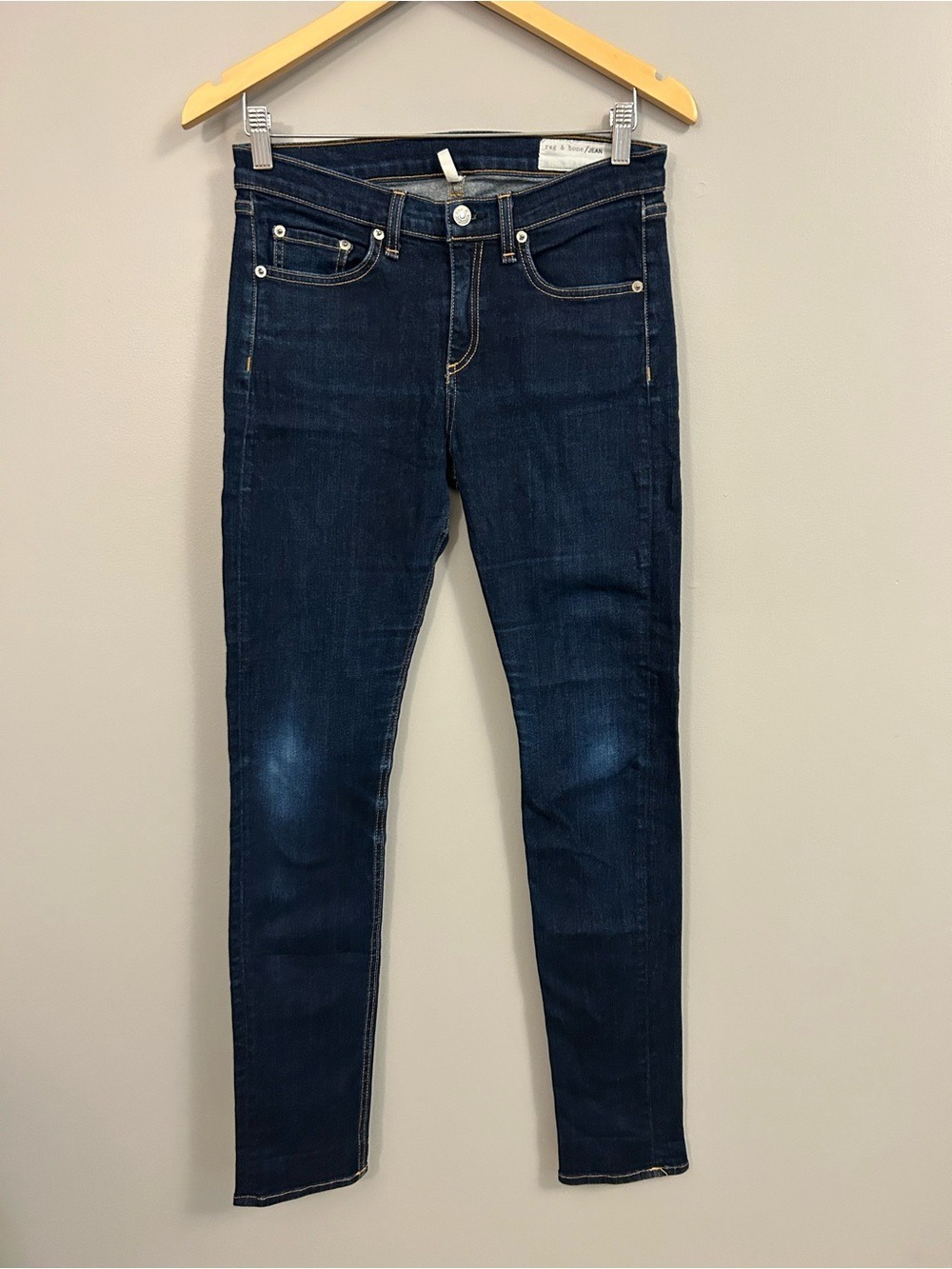 rag & bone Dark High Rise Skinny Jeans Size 29 Colour Heritage